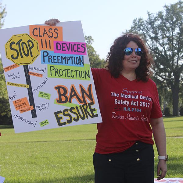 Protests in Washington DC on the Medical Device Safety Act 2017. (Julie Lykins/The Telescope)