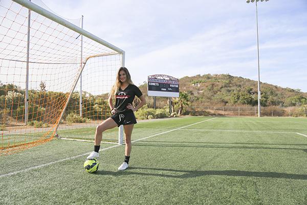 Samantha Kaye-Toral at Minkoff Field on Nov. 29, 2017. (Larie Tobias Chairul/The Telescope)