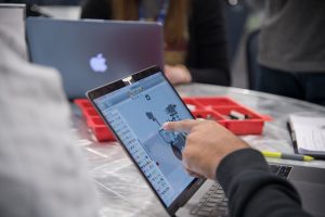 Team Time – candid shots of teams working on their project at Gilruth Destiny Ballroom on Feb. 14, 2018. Photo courtesy of NASA