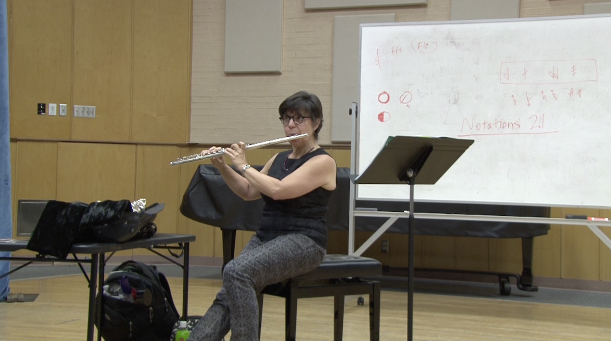 Ellen Burr teaching sound masterclass