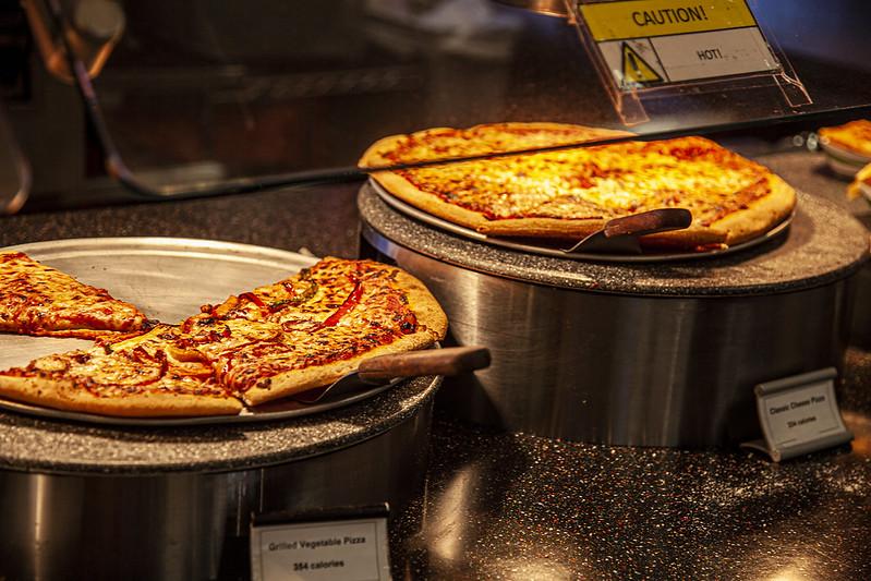 An assortment of pizzas to choose from Bene Pizza, located in Palomar College's food services building. Nadim Zureik/The Telescope.