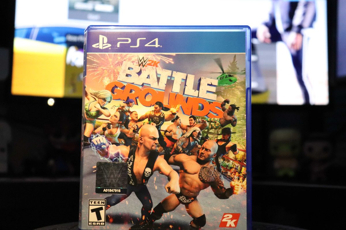 Picture of the physical copy of "WWE 2K BattleGrounds"