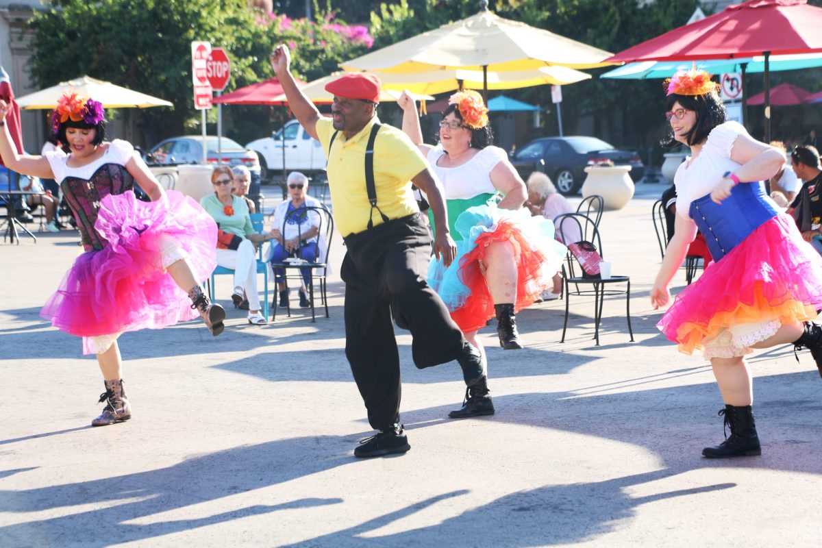 Flavor Co. dance group performing at Balboa Park.