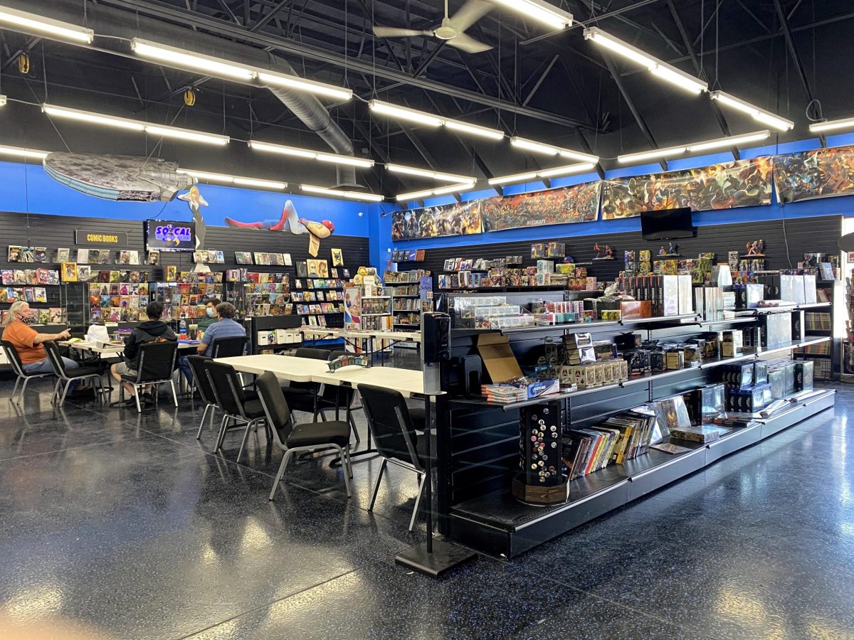 SoCal Games and Comics in Temecula, Calif., has kept the gaming and comic fandom alive during the COVID-19 pandemic in 2020 and early 2021. (Morgan Davidson/IMPACT Magazine)