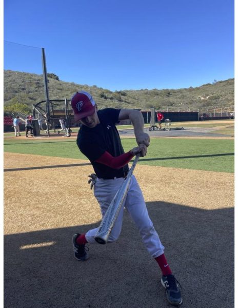 Noah Lazuka at the baseball field. Photo taken by Taylor Leonard