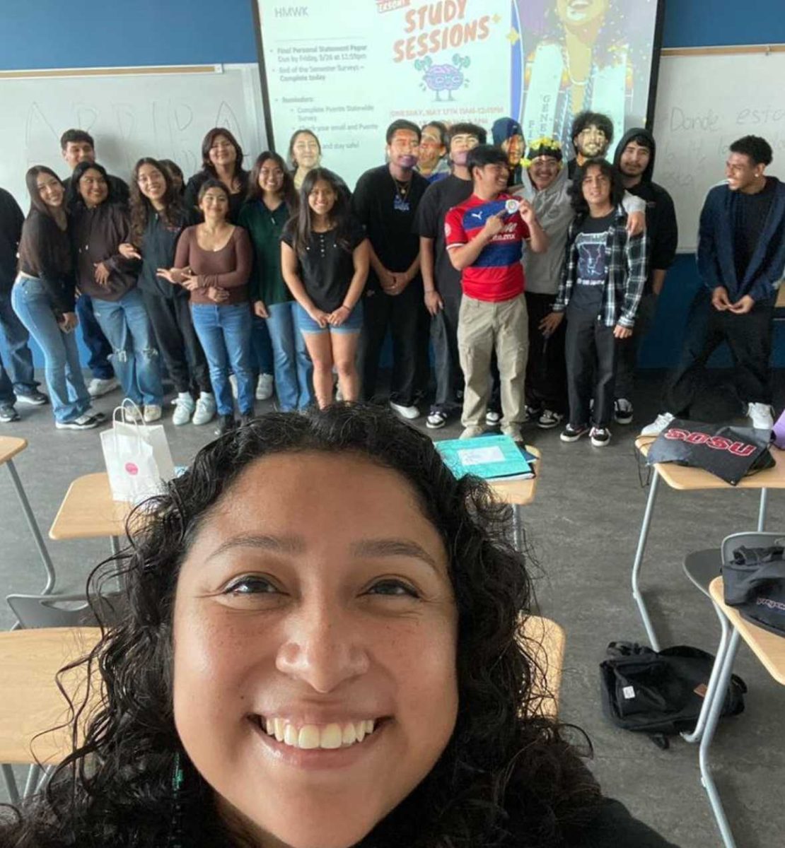 Cynthia Cordova (Puente Counselor) 

Palomar Puente's 2023 student throwback. Photo Credits: Cynthia Cordova (Puente Counselor)