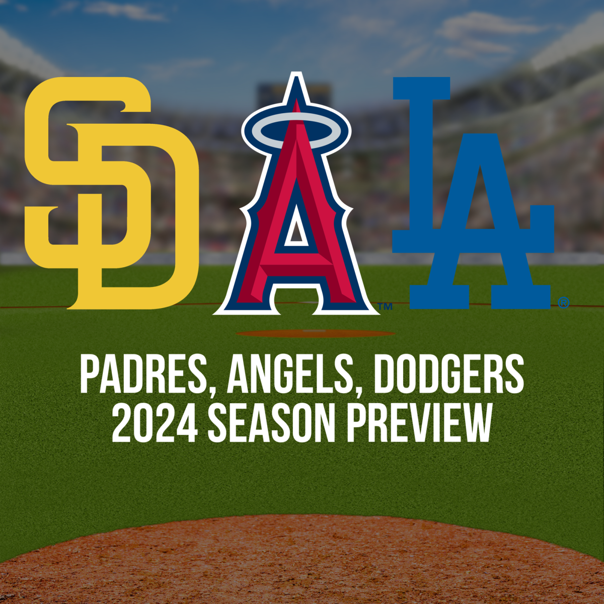 Padres, Angels, Dodgers preview graphic Photo credit: Connor Larson