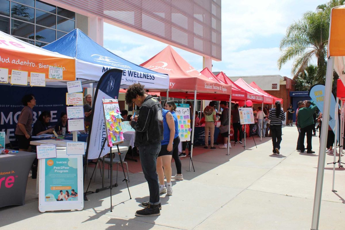 Students gathered at the Student Union for the IMALIVE Mental Health Fair. Photo credit: Rachel Hyman