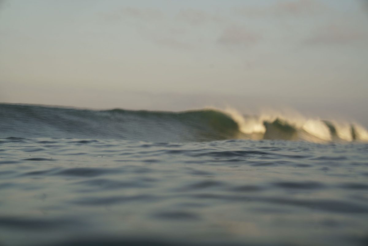 Discolored off spray at Swami's Beach, on Feb. 22nd, 2024