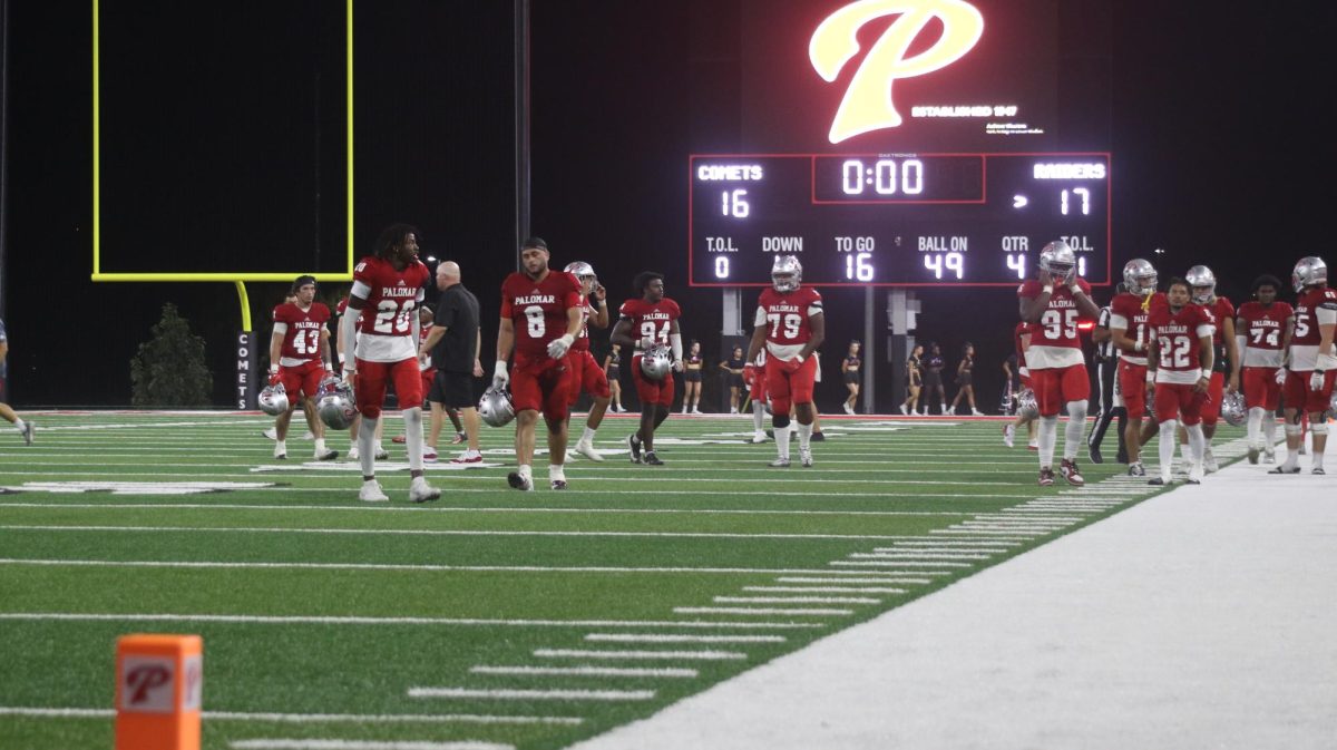 Palomar players exit field after loss.