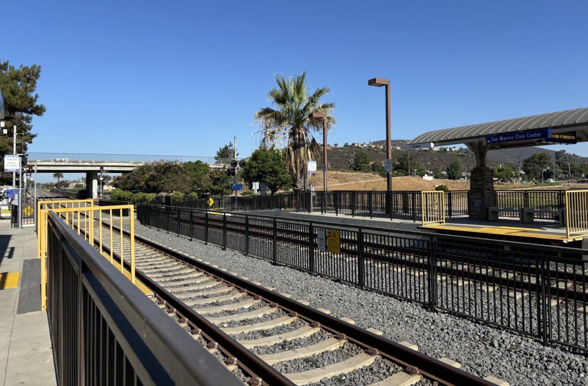 The San Marcos Civic Center SPRINTER Stop to Escondido.