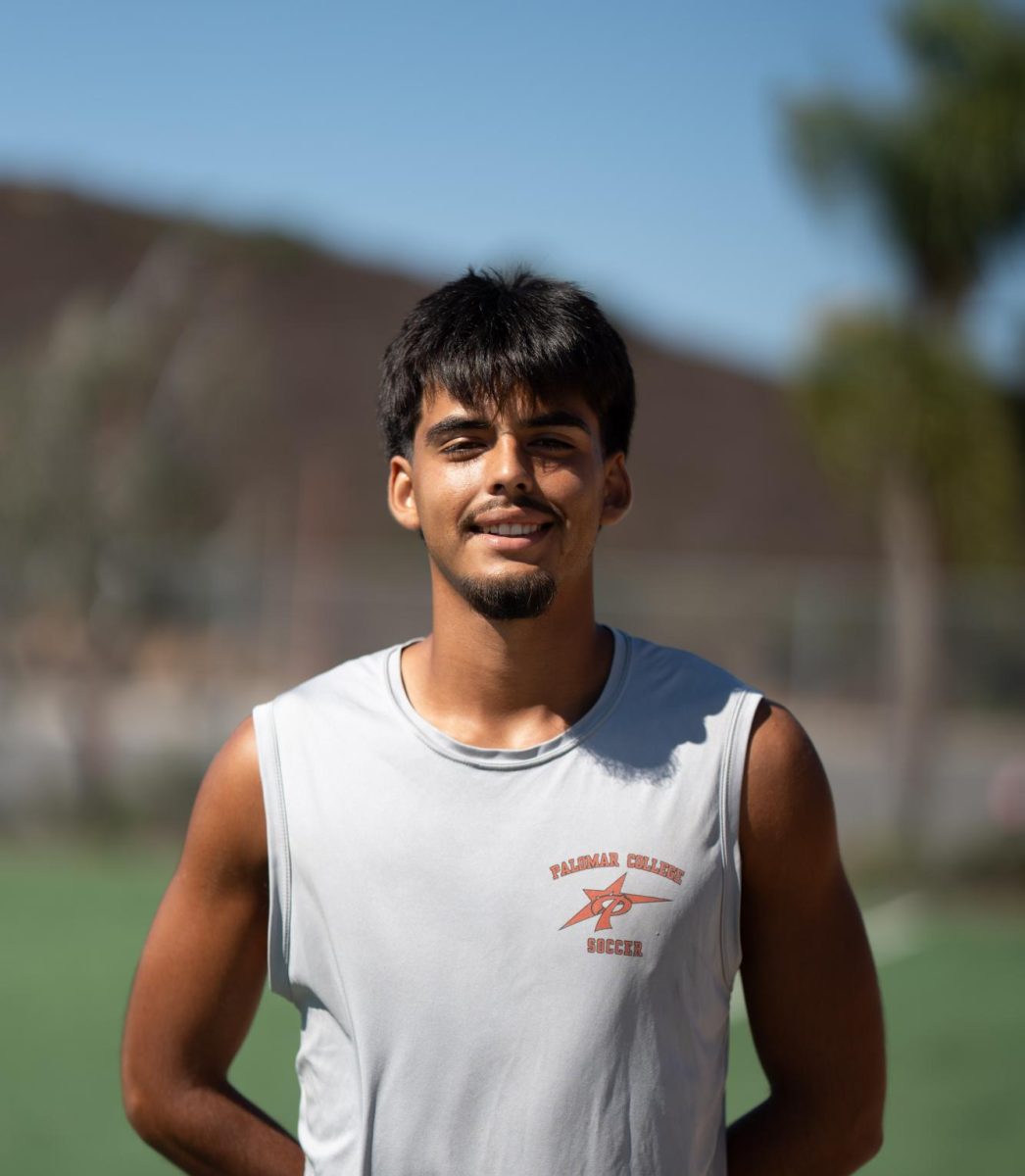 Palomar Men's soccer team player Arturo Atilano-Gutierrez poses for a photo.