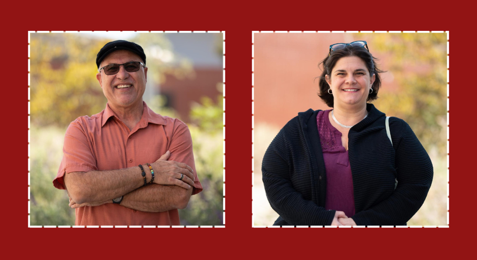 Edward Pohlert (left) and Michelle Rains (Right), the two candidates The Telescope chose to endorse for governing board trustee.