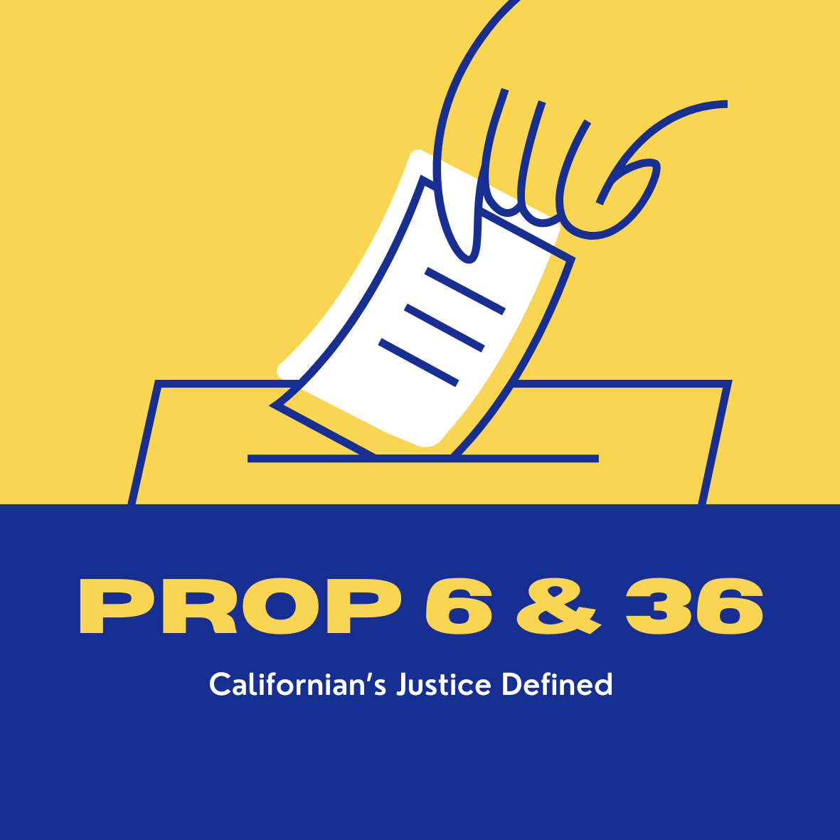 Proposition 6 and 36 address the rights and punishments of convicts and offenders.