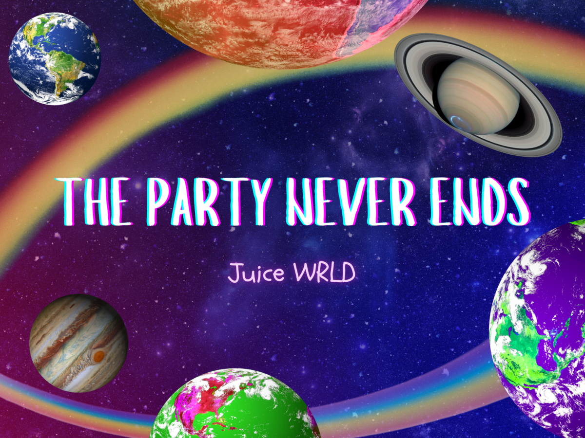 "The Party Never Ends" Juice WRLD album illustration by Monica Garcia.