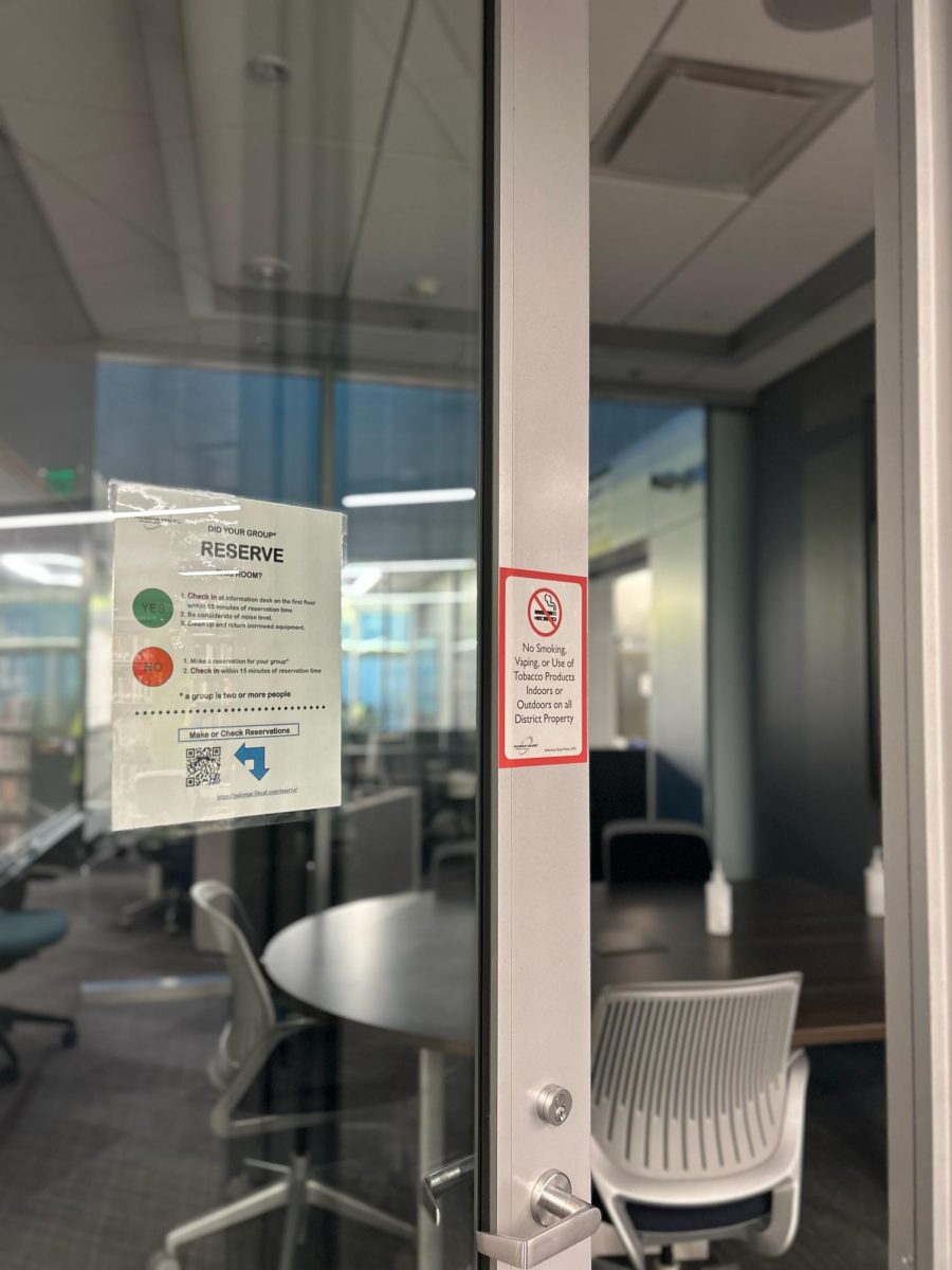 Empty Group Study Room at the San Marcos Palomar College Library.