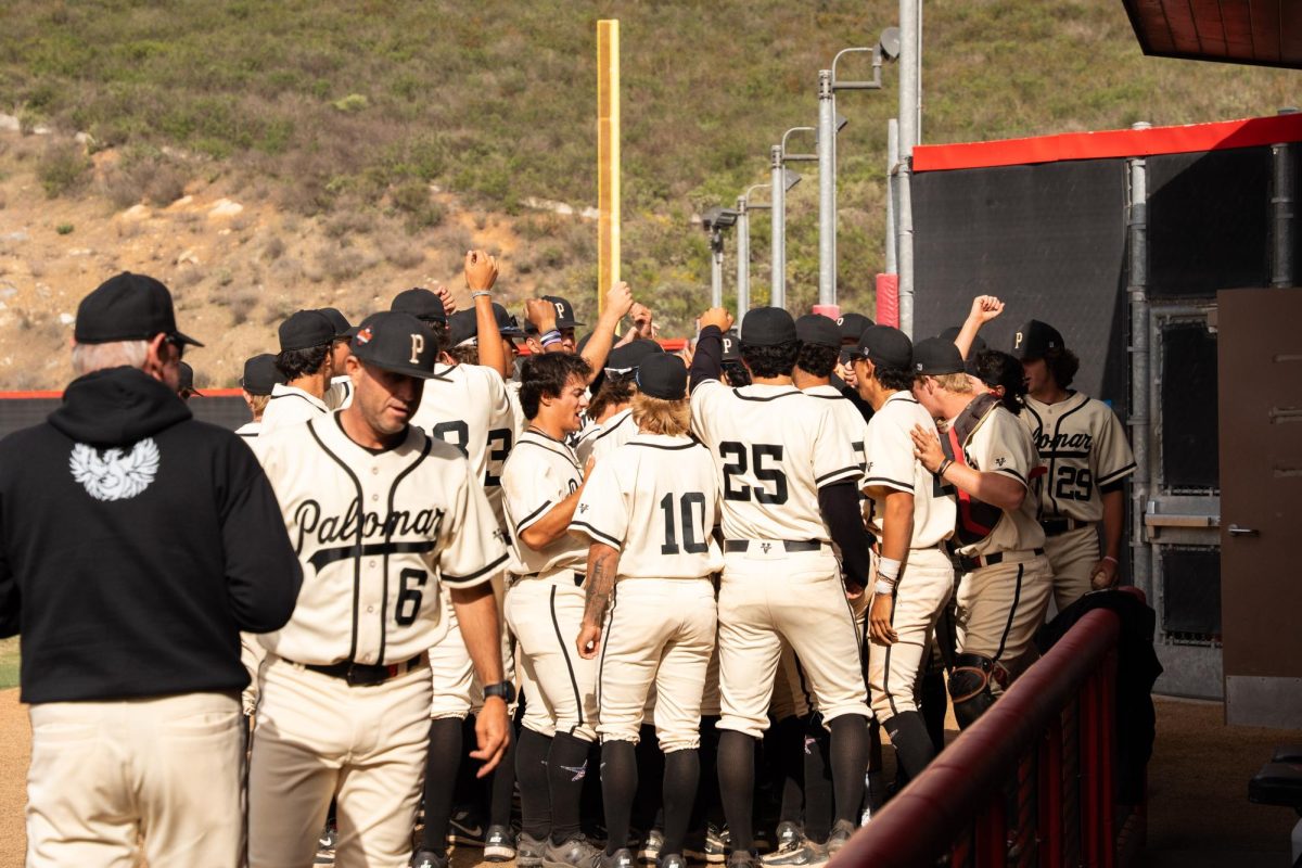 2025 Palomar College Baseball team after their final regular season home game.