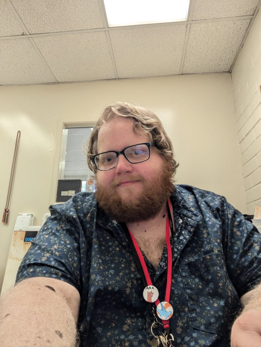 Dylan Davison at Palomar College while they worked as Pride Center Assistant. Davison worked at Palomar for seven years before resigning. (Photo courtesy of Dylan Davison).