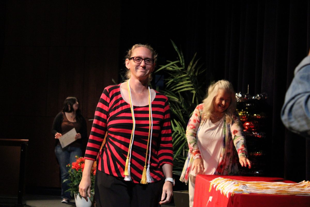 Brandy Bunk at the Transfer Recognition ceremony at Palomar College on Wednesday, April 30, 2025. Bunk is transferring to California State University, San Marcos, majoring in Business Administration: Accounting. Photo credit: Griselda Garcia