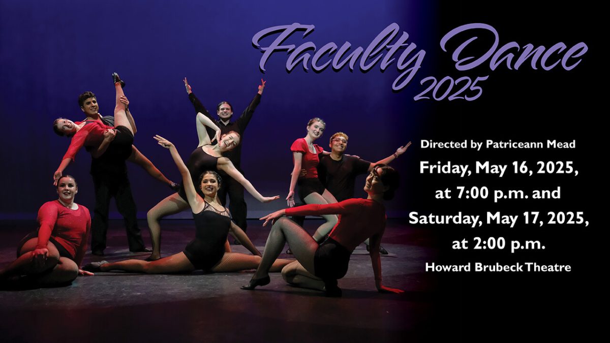 The Faculty Dance Concert flyer. (Photo courtesy of Palomar Performing Arts)