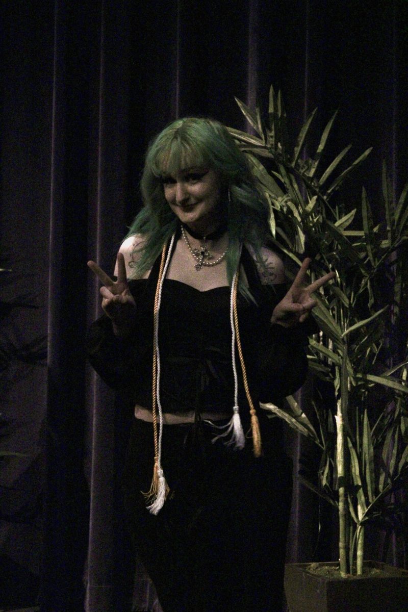 Dorthy Spicer at the Transfer Recognition ceremony at Palomar College on Wednesday, April 30, 2025. Spicer is transferring to California State University, San Marcos, and majoring in biology. Photo credit: Griselda Garcia