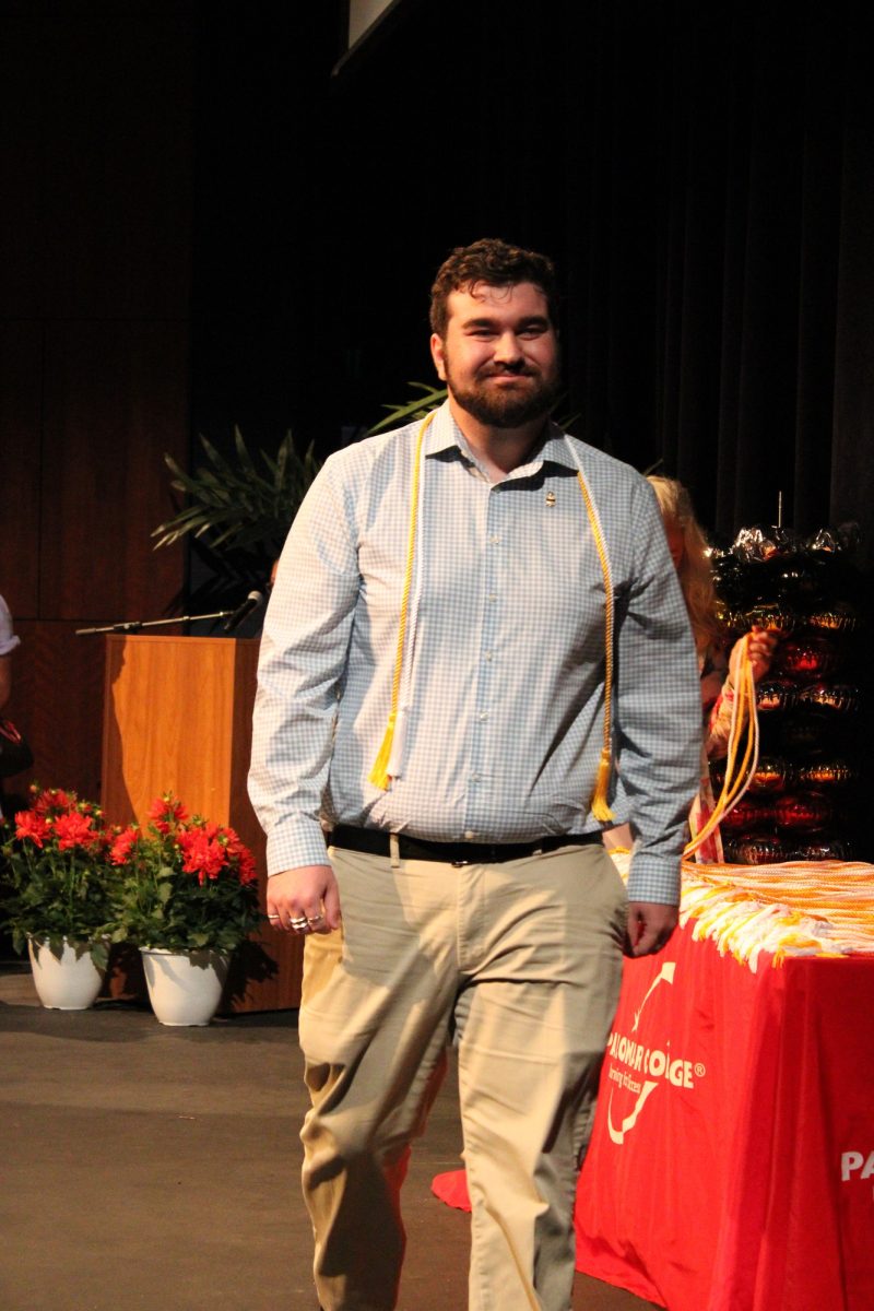 Nigel at the Transfer Recognition ceremony at Palomar College on Wednesday, April 30, 2025. Nigel is transferring to California State University, San Marcos, majoring in Psychology. Photo credit: Griselda Garcia