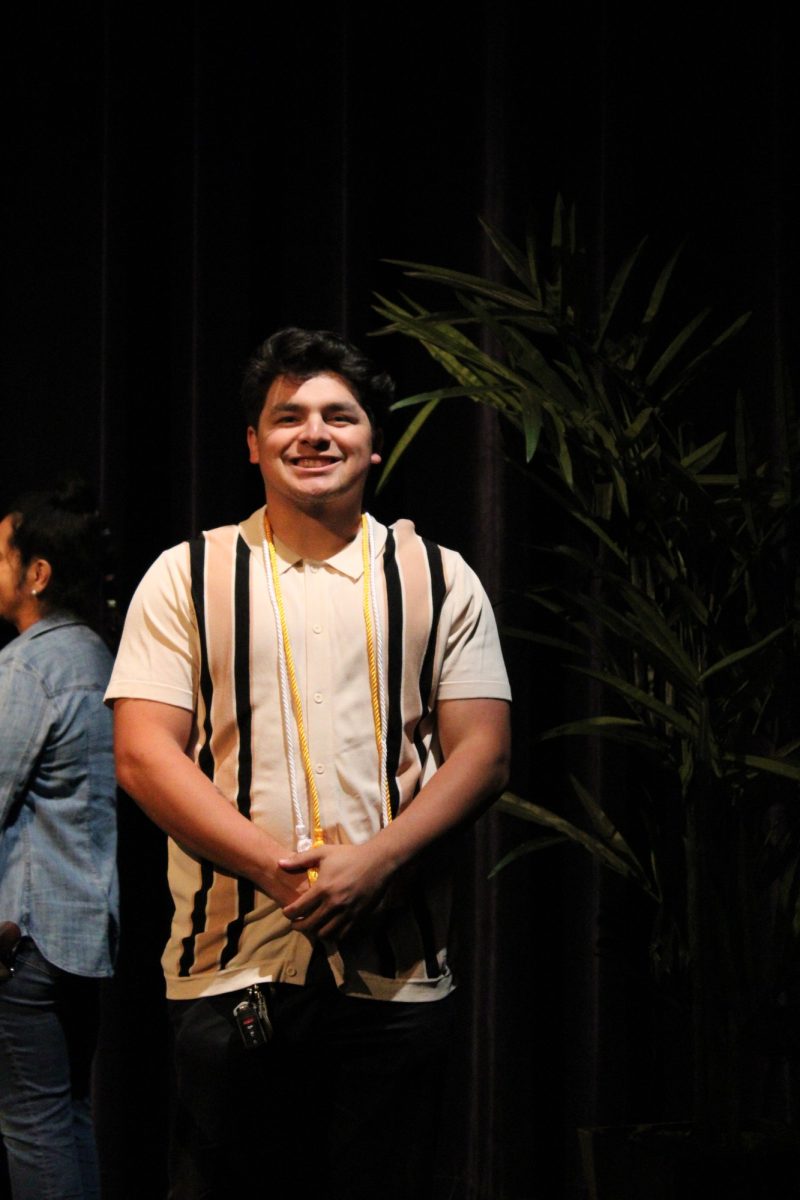 Ricardo Rodriguez at the Transfer Recognition ceremony at Palomar College on Wednesday, April 30, 2025. Rodriguez is transferring to San Diego State University and majoring in Graphic Design. Photo credit: Griselda Garcia