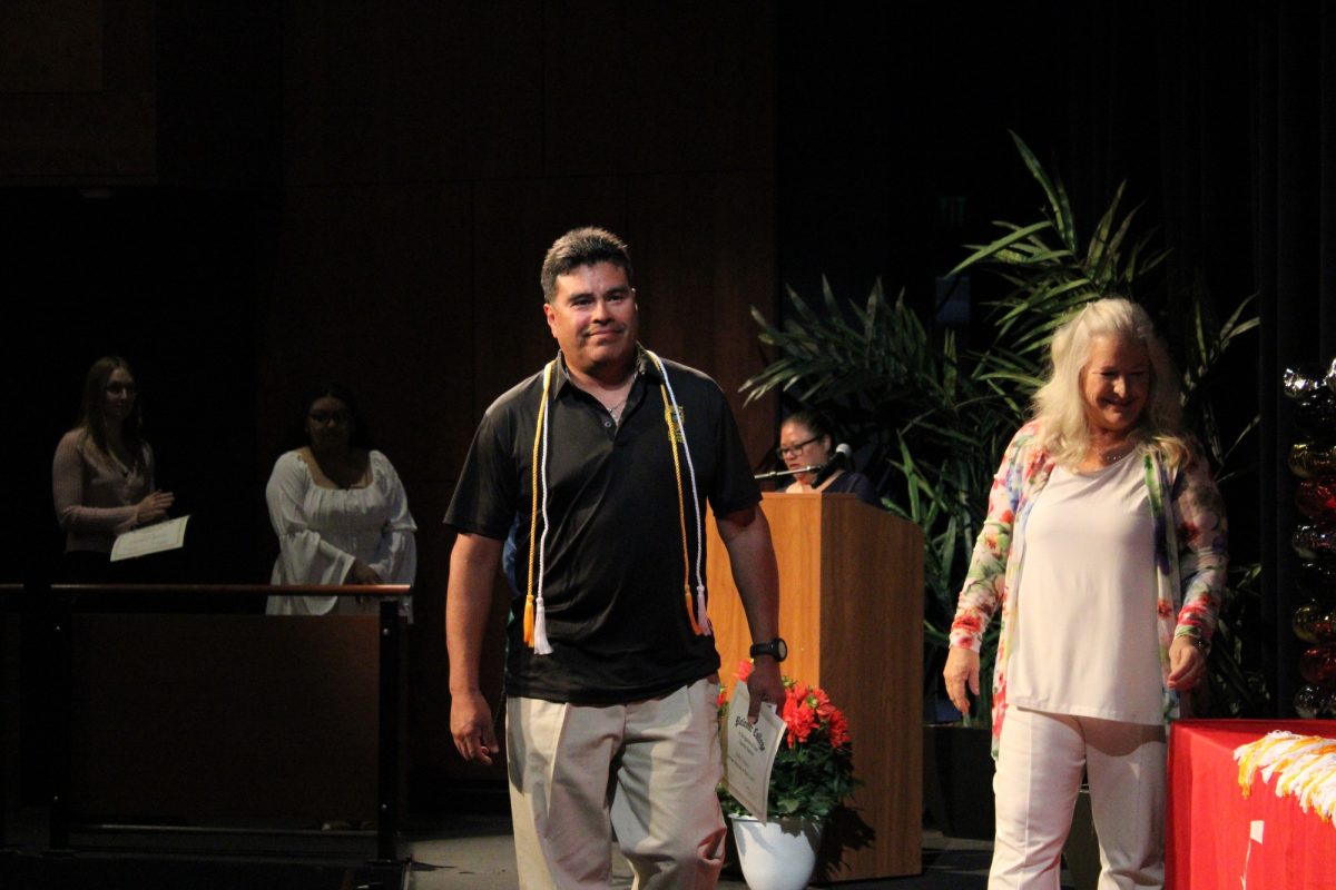 Ruben Vazquez at the Transfer Recognition ceremony at Palomar College on Wednesday, April 30, 2025. Vazquez is transferring to California State University, Dominguez Hills, majoring in Business Administration and Accounting. Photo credit: Griselda Garcia
