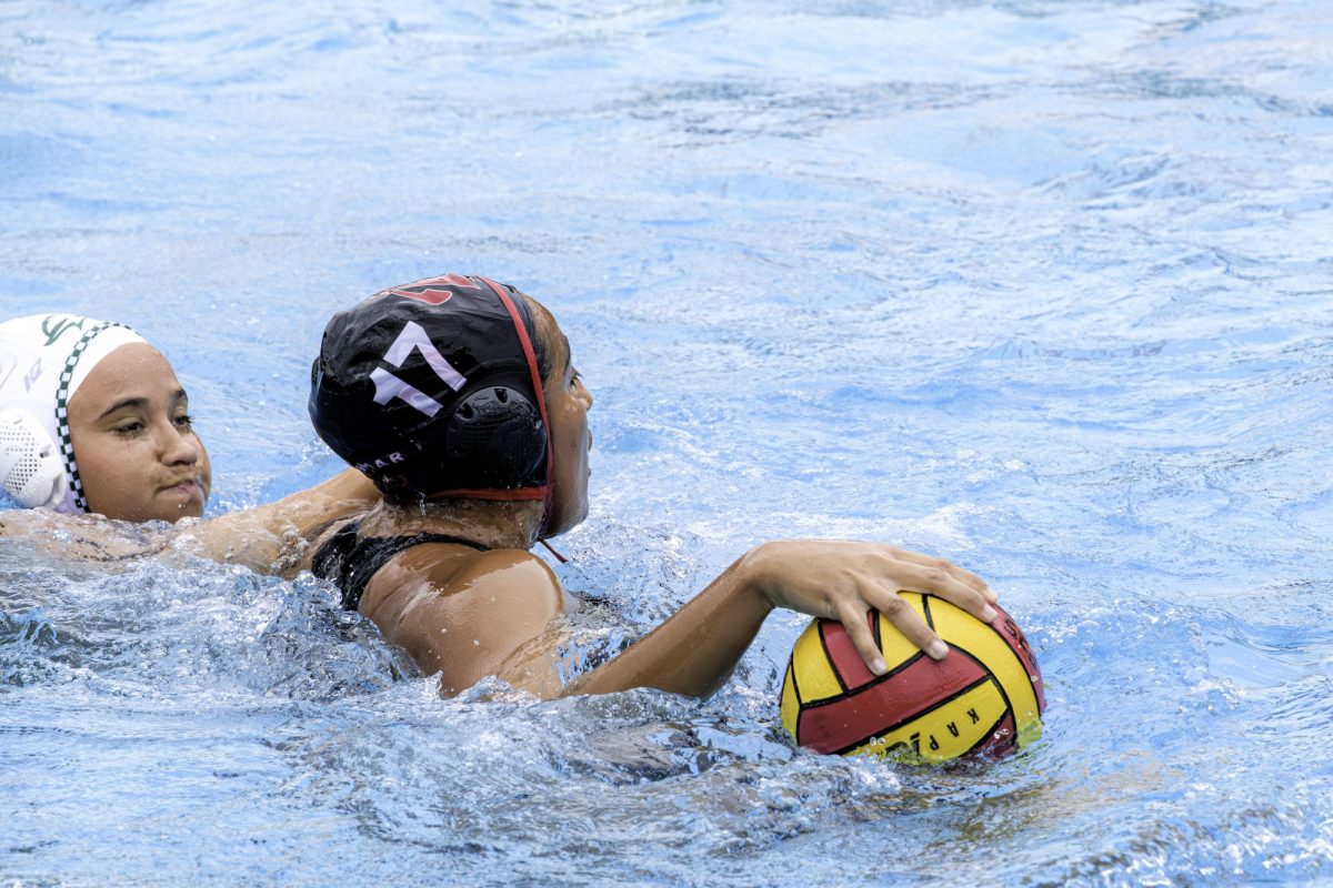 Palomar College’s Keyanna Mucino (#17) pushes off Crafton Hills College defender