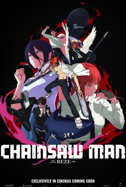 Movie poster for "Chainsaw Man: The Reze Arc" (Sony)