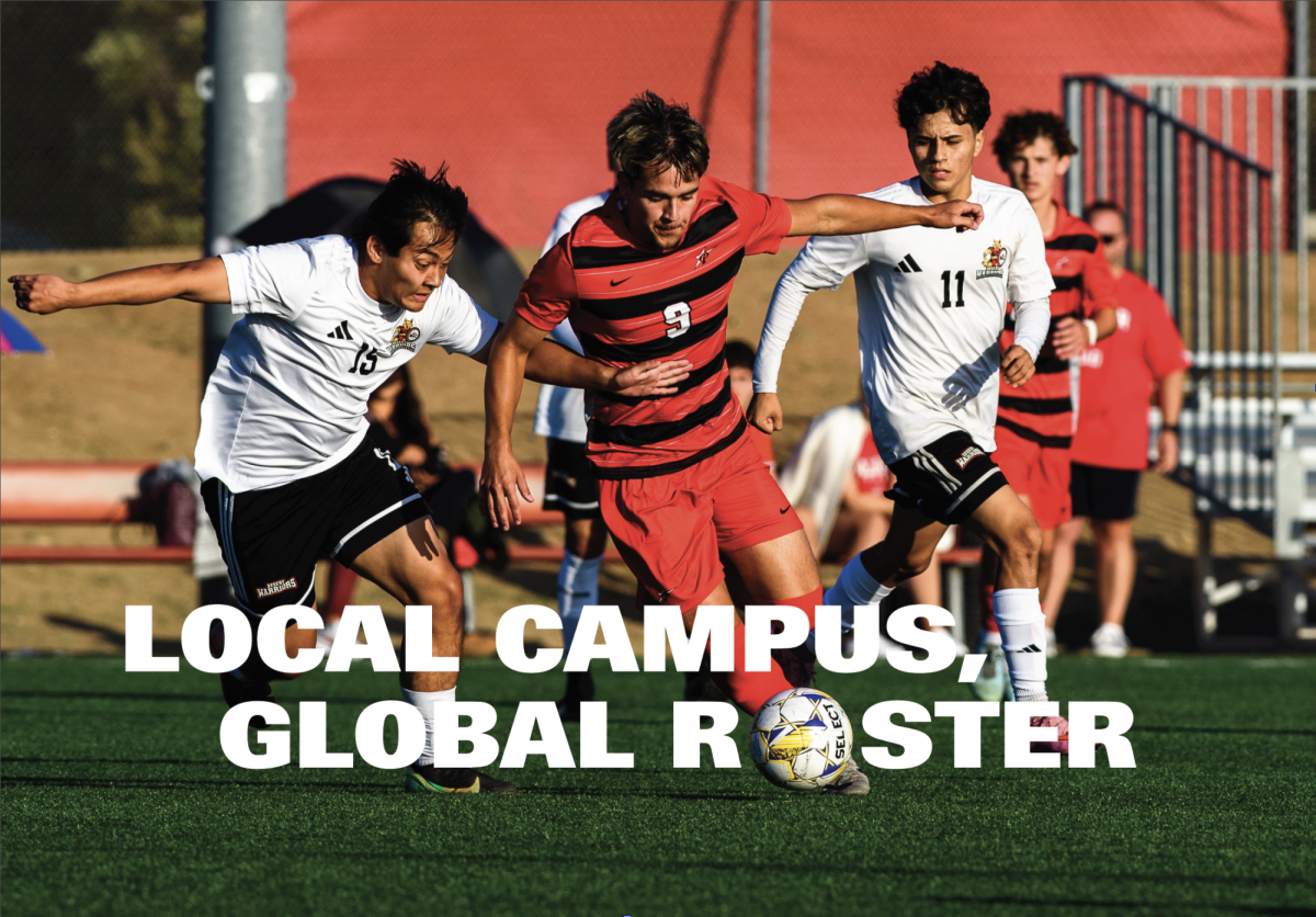 Jakub Kozlowski in action against Imperial Valley College on Oct. 21, 2025 
at Minkoff Field.