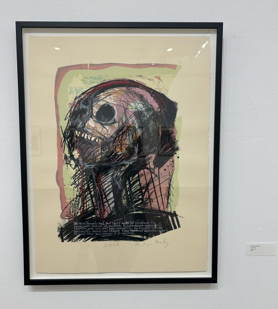 Malaquias Montoya artwork
"The Victim"
Silkscreen 
2003 Photo credit: Varvara Vorobieva